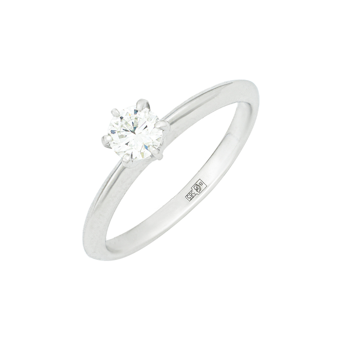 Кольцо из золота 585 пробы c бриллиантом, Л 0808 5845 за 58320