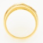 Кольцо из желтого золота 750 пробы c 6 бриллиантами Л76006527 фото 3