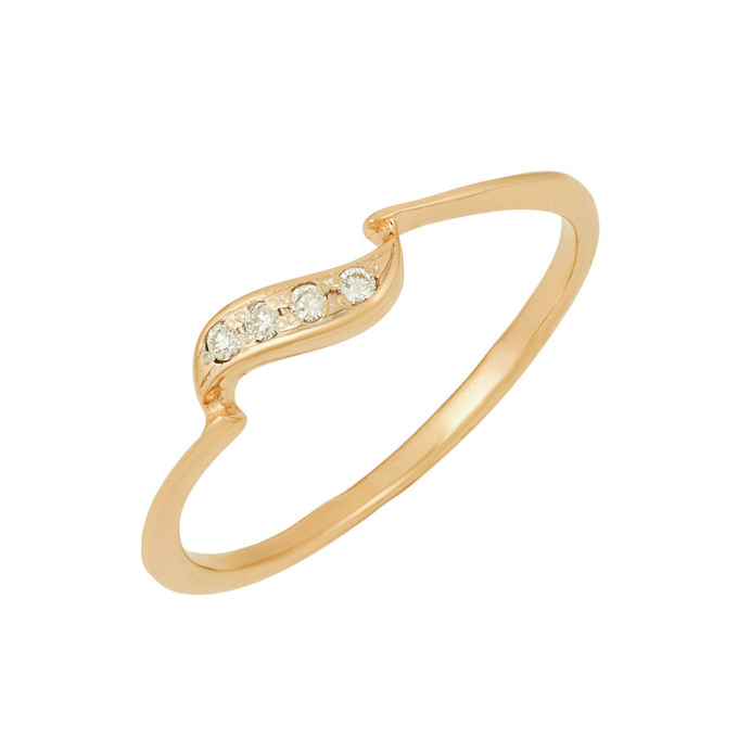 Кольцо из золота 585 пробы c бриллиантами, Л 3014 8451 за 17520