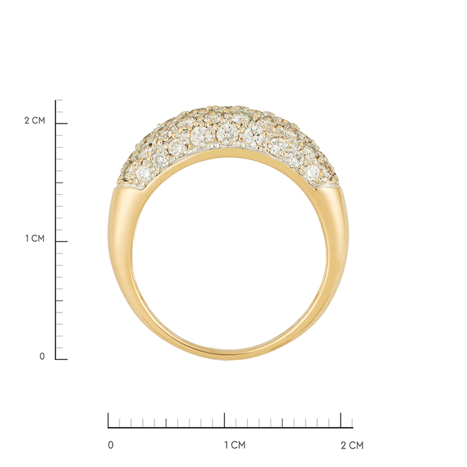 Кольцо из золота 750 пробы c бриллиантами, Л 3606 4644 за 90000