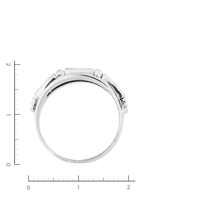 Кольцо из белого золота 585 пробы c 3 бриллиантами, Л 3906 0601 за 179000