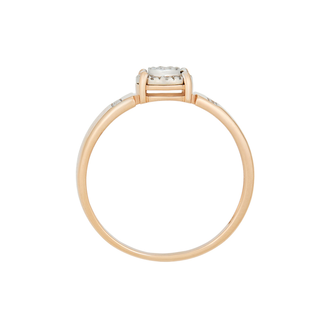 Кольцо из золота 585 пробы c бриллиантами, Л 4807 5831 за 27120