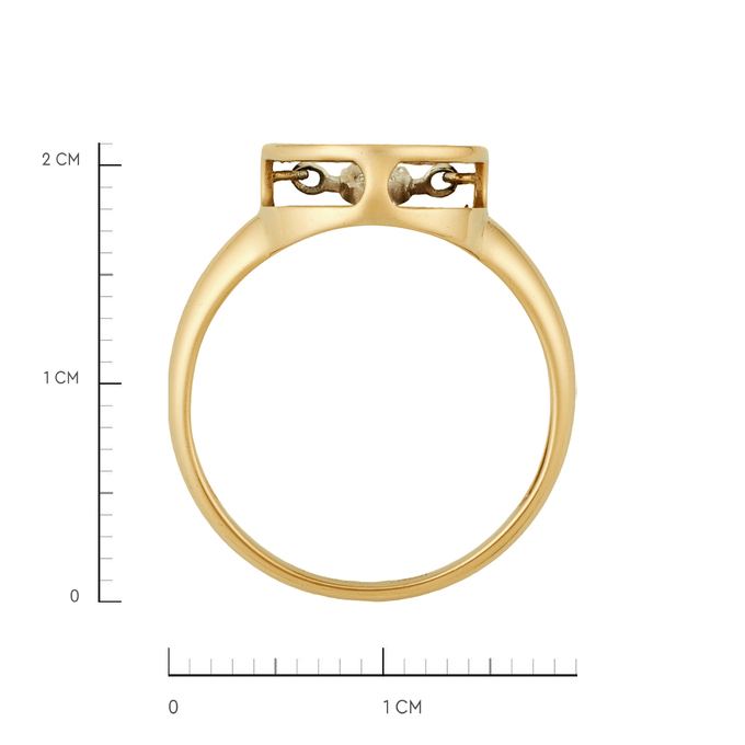 Кольцо из золота 585 пробы c бриллиантами, Л 4807 8335 за 34320