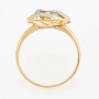 Кольцо из комбинированного золота 585 пробы c 70 бриллиантами Л76004275 фото 3