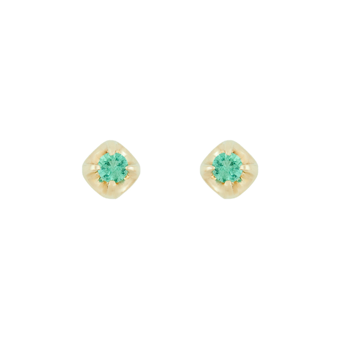 Серьги из золота 585 пробы c изумрудами, К 0000 3393 за 21000