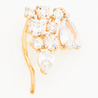 Серьги из золота 585 пробы c фианитами