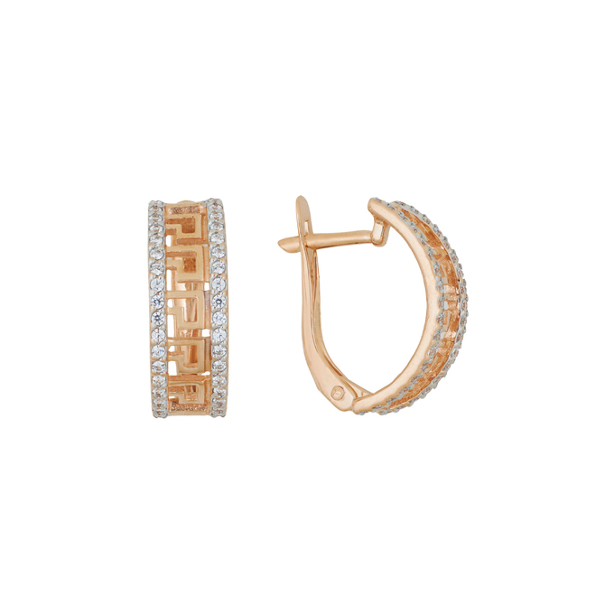 Серьги из золота 585 пробы c фианитами, Л 4807 3647 за 25280