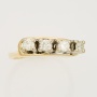 Кольцо из комбинированного золота 585 пробы c 4 бриллиантами Л33075359 фото 2